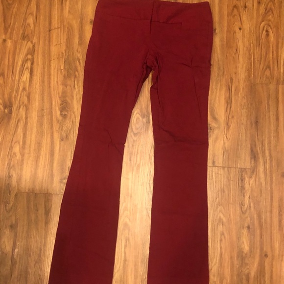 The Limited Pants - Maroon Stretchy Dress Pants The Limited Pants - Maroon Stretchy Dress Pants